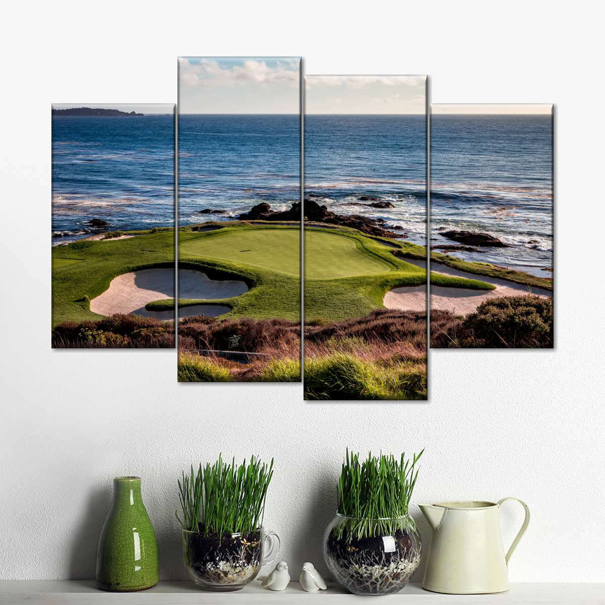 Beachcrest Home™ Golf California Coastline Golf Course On Canvas 4